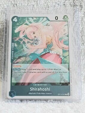 3/$25 Mint Rare One Piece Shirahoshi Holo Character Card OP14-047 by Bandai!!